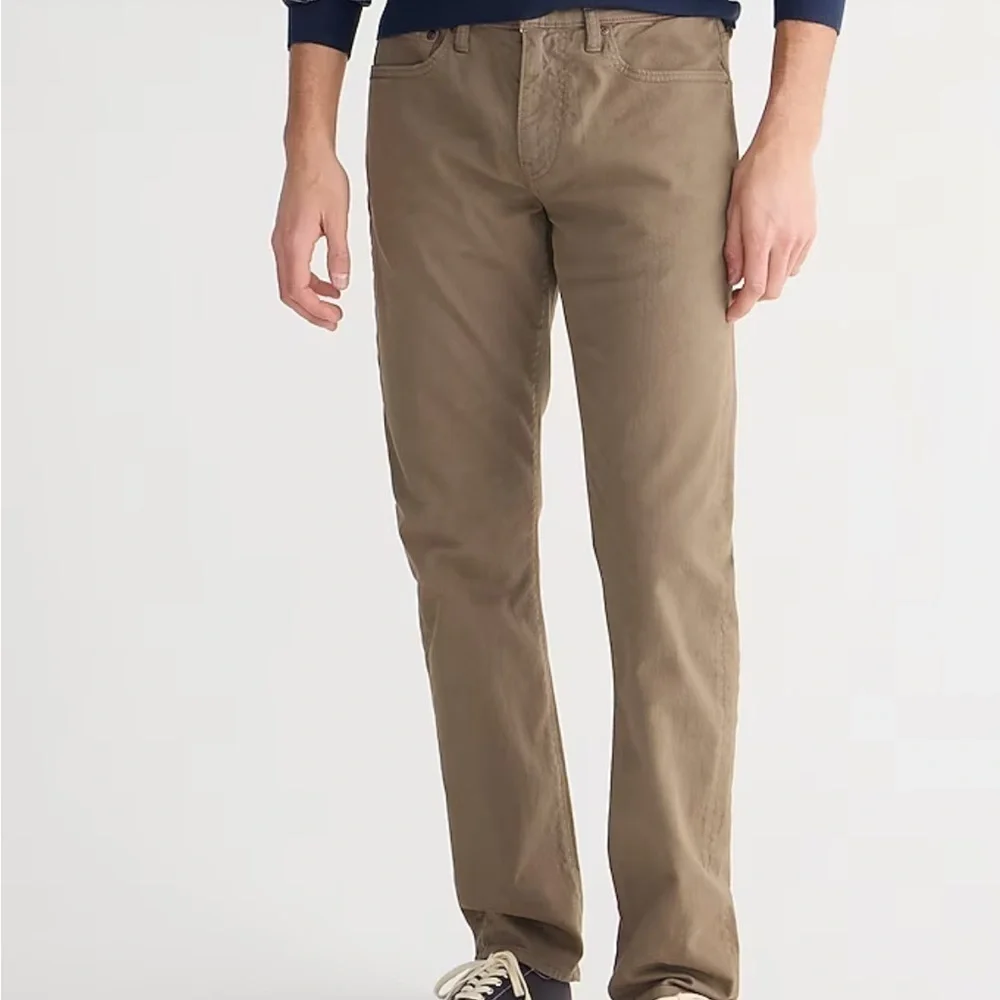 J crew 484 slim fit garment dyed five pocket pants vintage dill